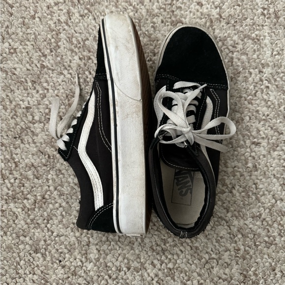 Black Van Platform Sneakers - Picture 3 of 4